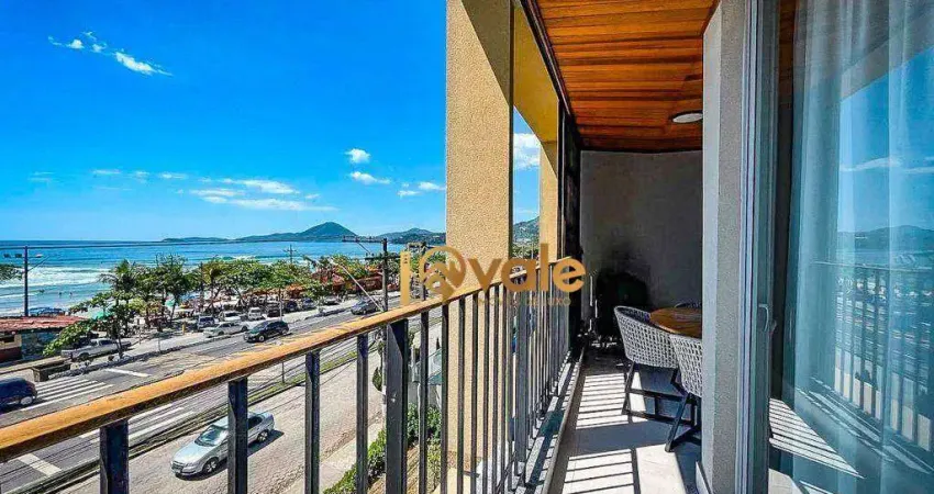 Apartamento com 2 suítes vista mar à venda, 72 m²- praia grande - ubatuba/sp