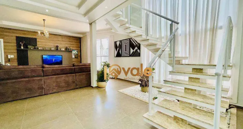 Casa com 3 dormitórios à venda, 256 m² - condomínio terras do vale - caçapava/sp