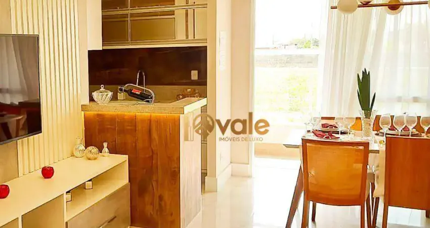 Apartamento com 3 dormitórios para alugar, 84 m²- villa branca - jacareí/sp