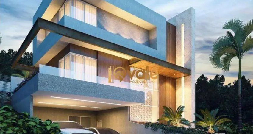 Casa alto padrão com 4 suítes e escritório à venda, 414 m² condomínio alphaville são josé dos campos/sp