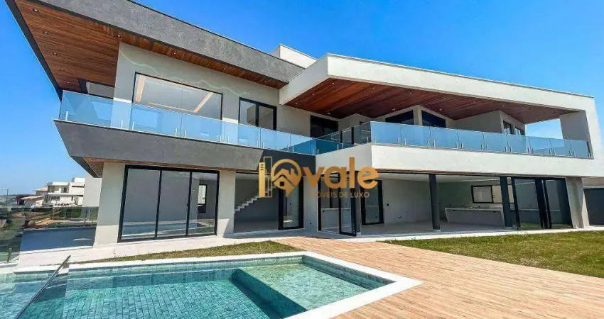 Casa em construção com projeto contemporâneo à venda, reserva do paratehy - são josé dos campos/sp