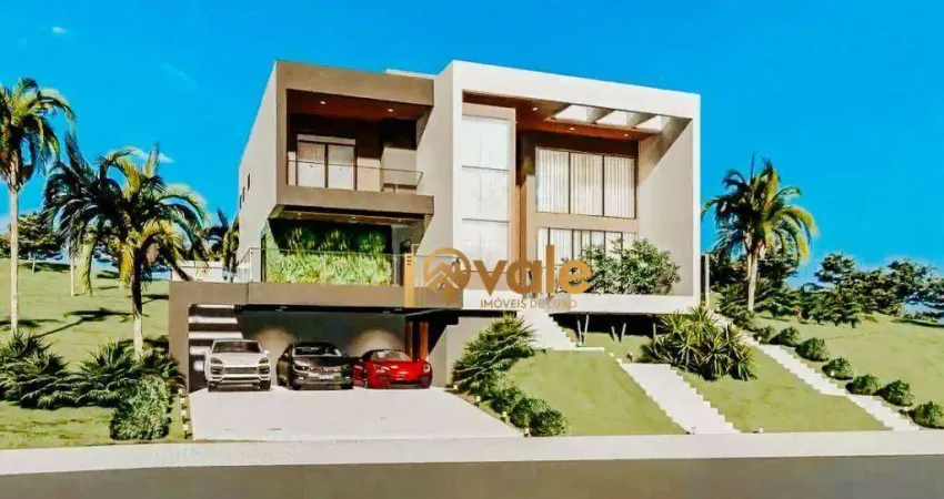 Casa alto padrão com 4 suítes à venda, 440 m² - condomínio reserva do paratehy - sjcampos/sp