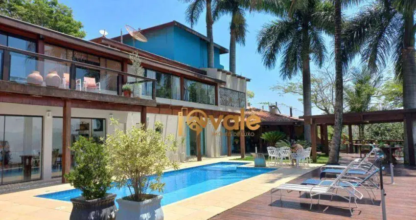 Chácara com 6 dormitórios à venda, 6000 m² - chácaras condomínio recanto pássaros ii - jacareí/sp