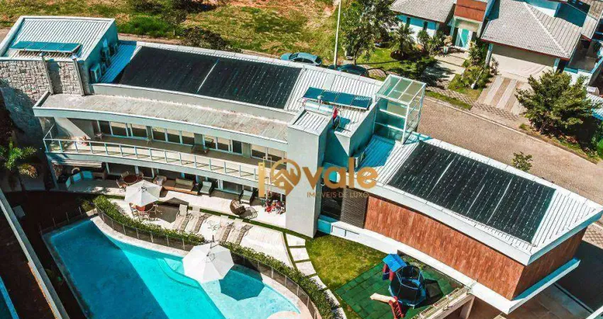 Casa de luxo com 5 dormitórios à venda, piscina ampla, sauna e home cinema  condomínio reserva do paratehy - são josé dos campos/sp