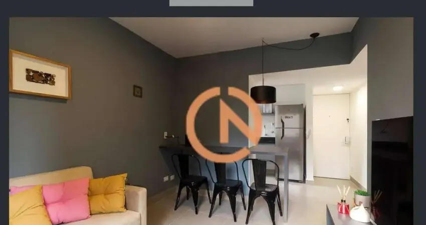 Apartamento mobiliado de uma quarto no coração do Itaim Bibi