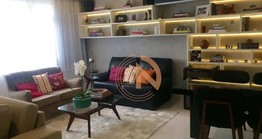 Apartamento reformado com 130m², 2 dormitórios, 1 suíte e 1 vaga