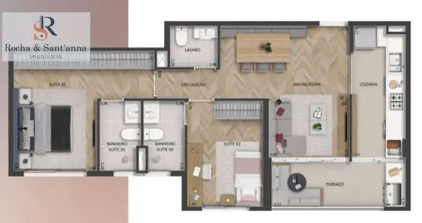 Apartamento com 2 dormitórios à venda, 64 m² por R$ 865.000,00 - Edifício Atmosphera - Indaiatuba/SP