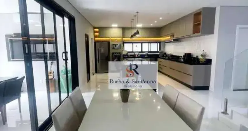 Sobrado com 3 dormitórios à venda, 267 m² por r$ 2.650.000,00 - jardim residencial maria dulce - indaiatuba/sp