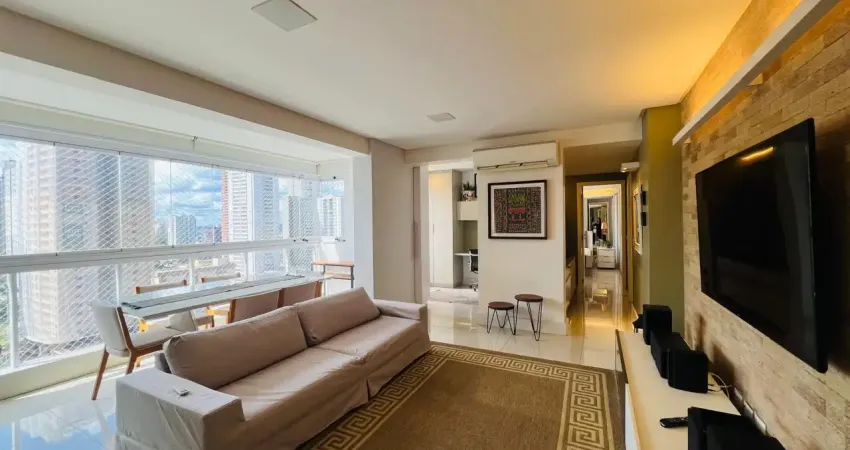 Apartamento mobiliado 3 quartos próximo colégios, lazer de resort, andar alto, nascente, escaninho