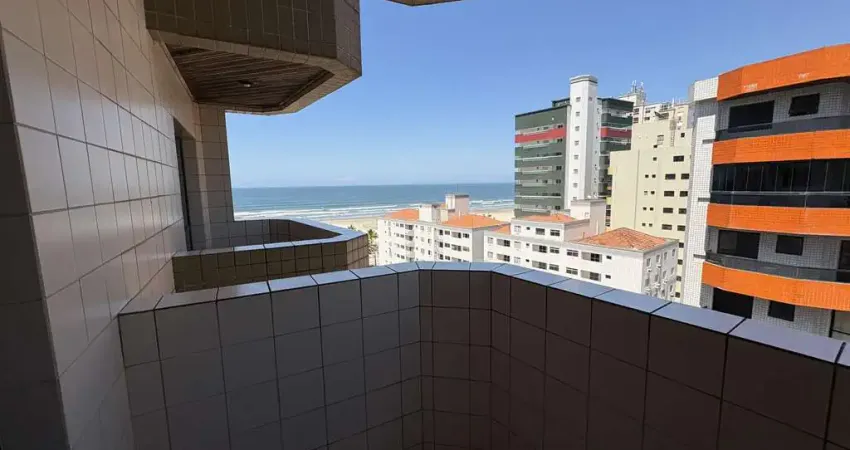 Apartamento 2 dormitórios a venda na Aviação apenas 100m do mar, com vista da sacada