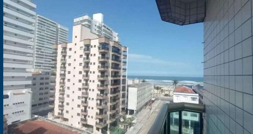 Apartamento à venda em Praia Grande-SP, Aviação: 2 quartos, 1 suíte, vista para o mar, 100m da praia!