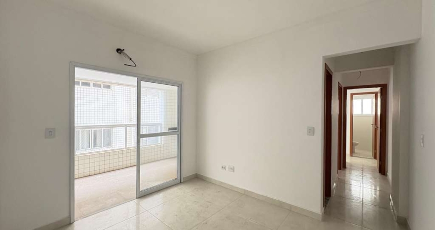 Aluguel de apartamento de 2 quartos com 2 salas e 2 vagas de garagem em Caiçara, Praia Grande-SP - 79,00 m².