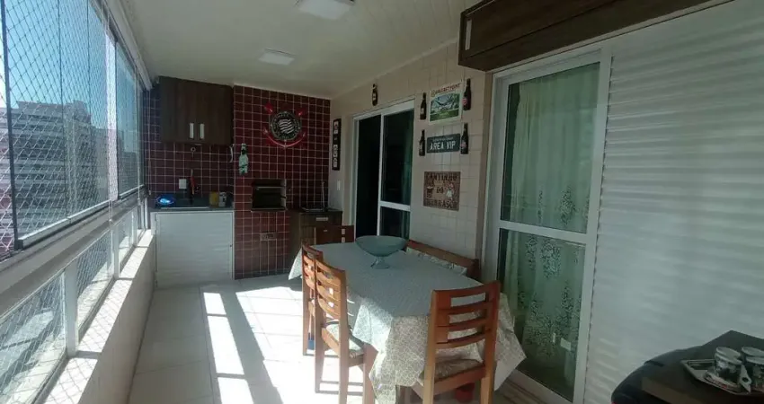 LINDO Apartamento 2 dormitórios, 1 suíte, Varanda Gourmet, 1 vagas, Lazer completo, Aceita Financiamento, na Guilhermina em Praia Grande!