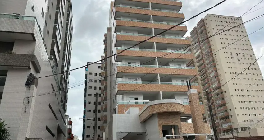 Apartamento à venda em Praia Grande-SP: 1 dormitório, 1 suíte, 1 sala, 1 banheiro, sacada gourmet, 1 vaga, 51m² na Guilhermina. Imperdível!
