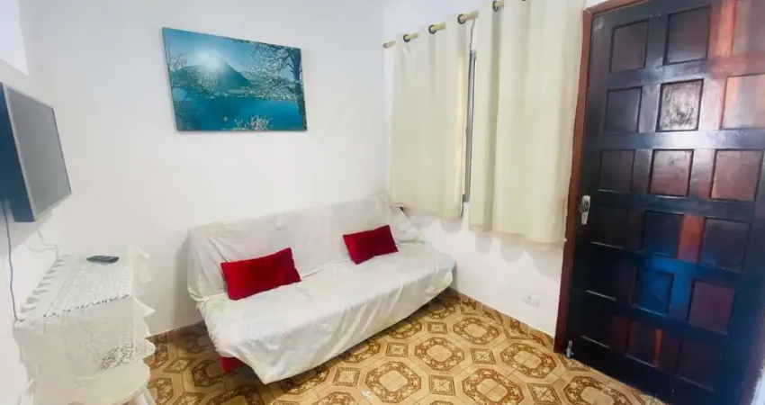 Apartamento à venda em Praia Grande-SP, bairro Tupi: 1 quarto, 1 sala, 1 banheiro, 1 vaga de garagem!
