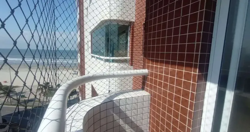 LOCAÇÃO DE APARTAMENTO DE 1 DORMITÓRIO COM VISTA MAR DA SACADA, EM PRÉDIO FRENTE AO MAR EM PRAIA GRANDE