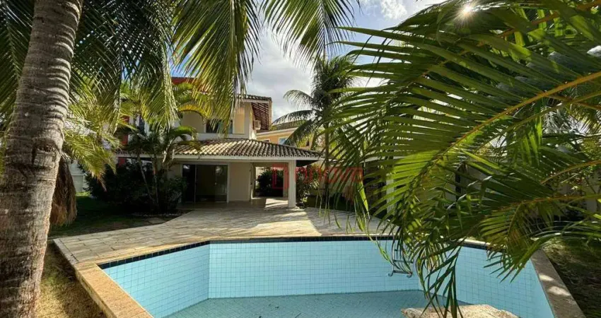 Casa com 4 quartos para alugar, 220 m² por R$ 7.035/mês - Buraquinho - Lauro de Freitas/BA