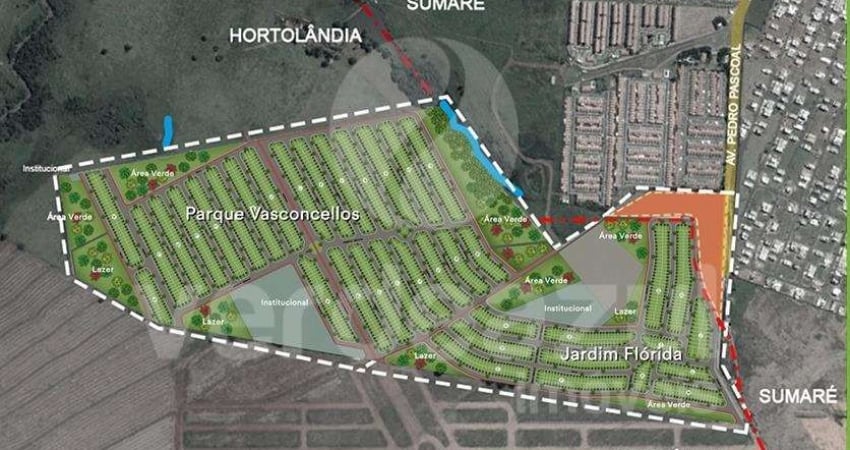 Terreno à venda no Parque Vasconcellos, Hortolândia 