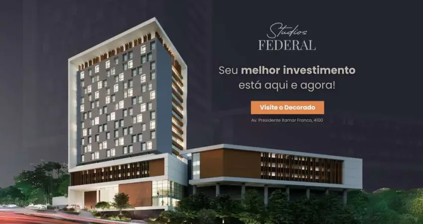Studio à venda, 25 m² por r$ 269.990,00 - centro - juiz de fora/mg