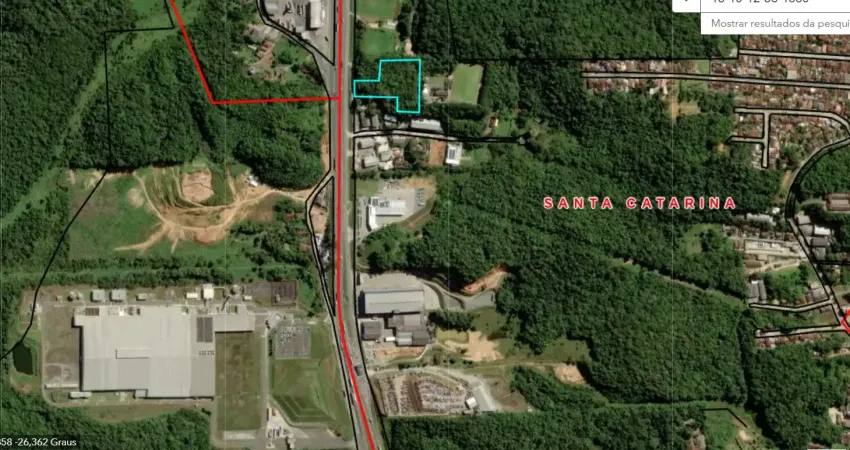 Vendo terreno de 13.122m2, oportunidade de negócio, 50% abaixo do valor de mercado na marginal br 101 em joinville-sc.