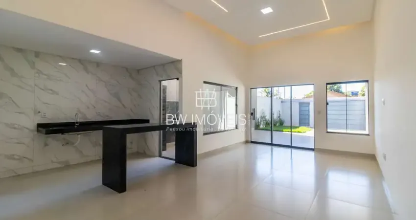 Casa, 3Q 1 suíte, NOVA, Alto padrão de acabamento, Área gourmet, Próx a fábrica da Coca-Cola, Trindade