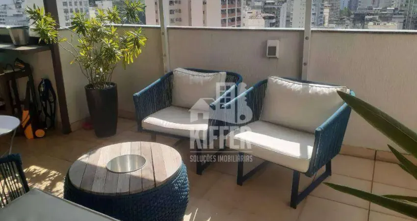 Cobertura com 2 quarto à venda, 140 m² por r$ 1.200.000 - icaraí - niterói/rj