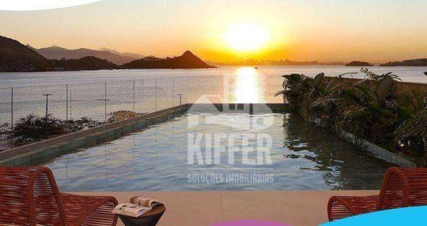 Apartamento Duplex com 1 quarto à venda, 50 m² por R$ 863.037 - Charitas - Niterói/RJ