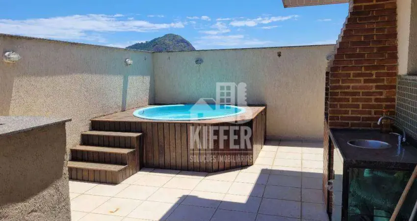 Cobertura  NOVA - vista livre - 115mts- 02 quartos - Pendotiba