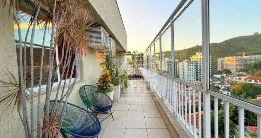 Cobertura com 3 quartos à venda, 210 m² por r$ 1.790.000 - santa rosa - niterói/rj