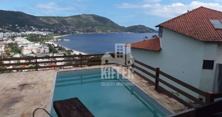 Casa tríplex com vista para o mar em São Francisco – piscina, elevador e segurança 24h
