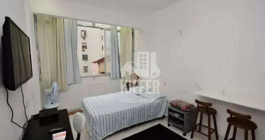 Kitnet com 1 dormitório à venda, 20 m² por r$ 379.000,00 - botafogo - rio de janeiro/rj