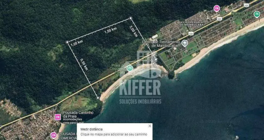 Área à venda, 10406000 m² por r$ 60.000.000 - praia do coqueiro (mambucaba) - paraty, angra dos reis/rj