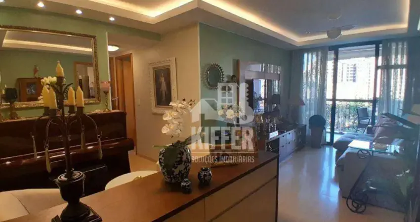 Apartamento com 2 quartos, sendo 1 suíte, varanda, lazer total, 1 vaga, 112m² por r$ 680.000,00 - pé pequeno - niterói/rj