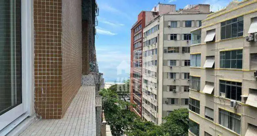 Apartamento 3 quartos (revertido para 2 - fácil reversão), 1 suíte, 1 vaga, 123m² por r$ 1.900.000,00 - posto v - copacabana - rio de janeiro