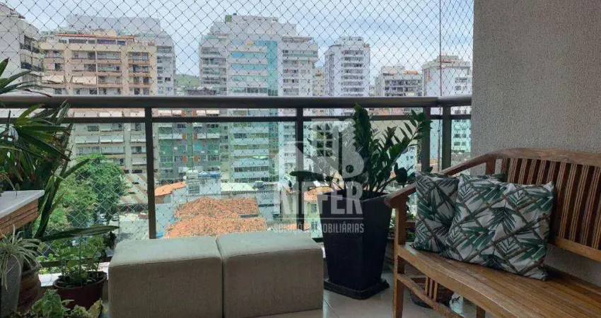 Apartamento com 2 dormitórios à venda, 87 m² por r$ 750.000,00 - icaraí - niterói/rj