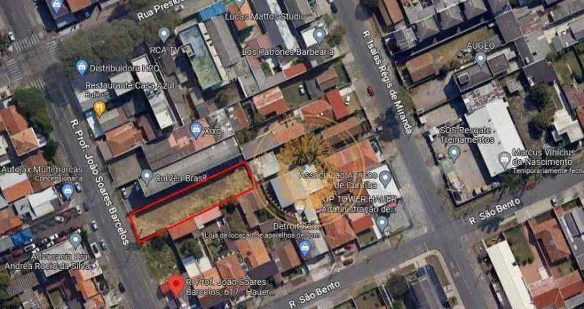 Terreno comercial à venda na Rua Professor João Soares Barcelos, 617, Hauer, Curitiba