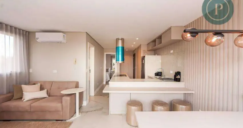 Apartamento para alugar, 43 m² por R$ 7.136,00/mês - São Francisco - Curitiba/PR