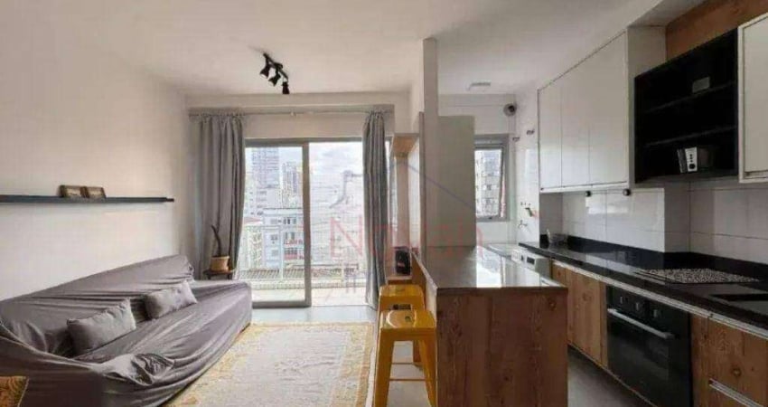 Apartamento, 45 m² - venda por R$ 770.000,00 ou aluguel por R$ 4.500,00/mês - Boqueirão - Santos/SP