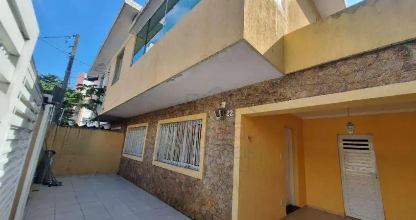 Casa para alugar, 120 m² por R$ 5.300,00/mês - Marapé - Santos/SP