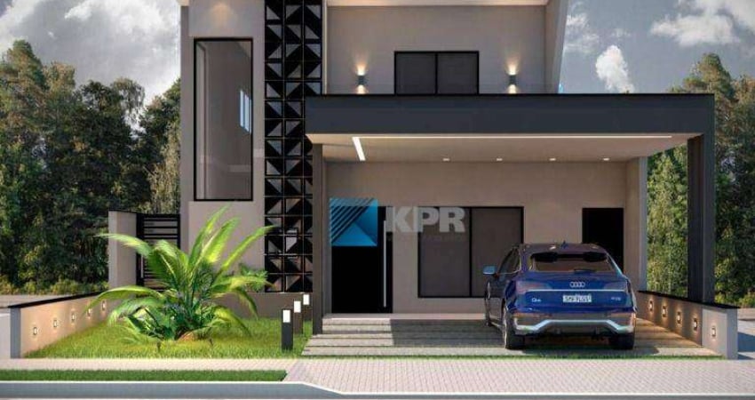 Casa à venda, terreno de 260 m² e 252 m² de área construída, 3 suítes, closed, hobby box e piscina, no Condomínio Floradas do Paratehy, SJC/SP!