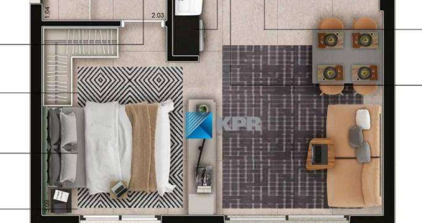 Apartamento à venda, 33 m², em término de construção,  no Vision Colinas!
