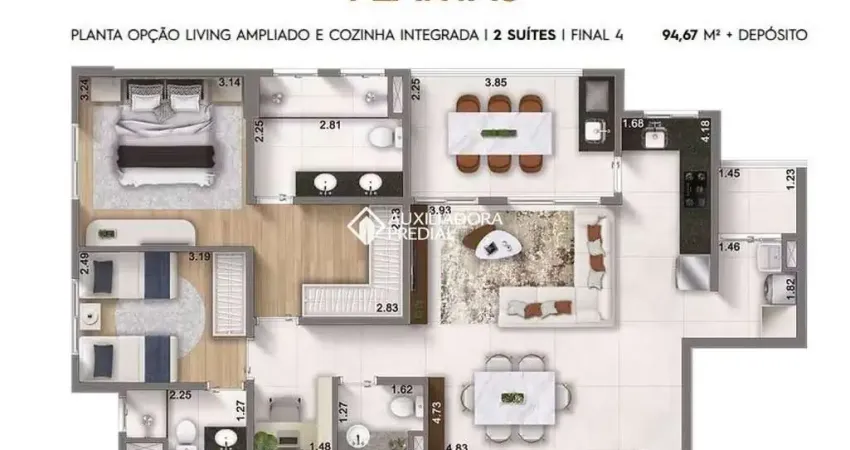 Apartamento com 3 quartos à venda na Rua Flórida, 1211, Barcelona, São Caetano do Sul