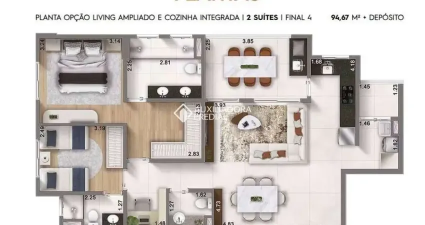 Apartamento com 3 quartos à venda na Rua Flórida, 1211, Barcelona, São Caetano do Sul