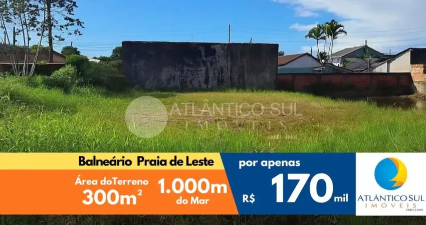 Terreno de 300m2 à venda em praia de leste, pontal do parana - pr