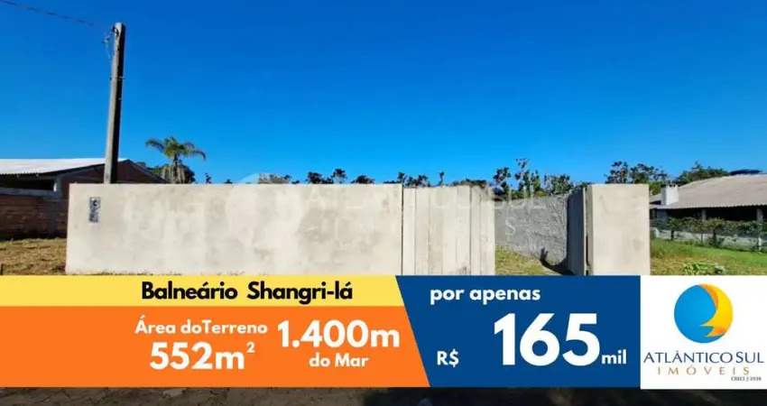 Terreno grande para chácara no balneário shangri-lá, pontal do parana - pr