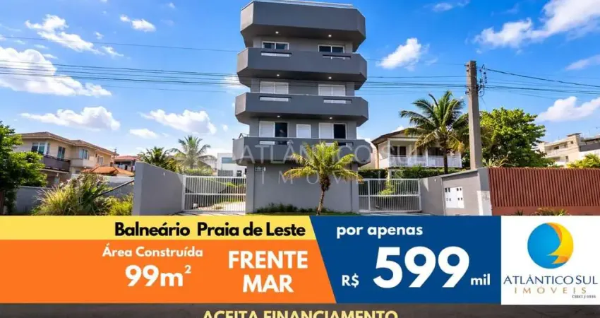 Apartamento frente mar em praia de leste, pontal do parana - pr