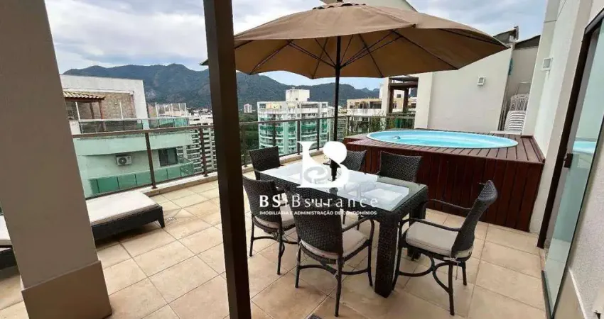 Elegância e lazer em altíssimo padrão: cobertura duplex de 148?m² na barra olímpica