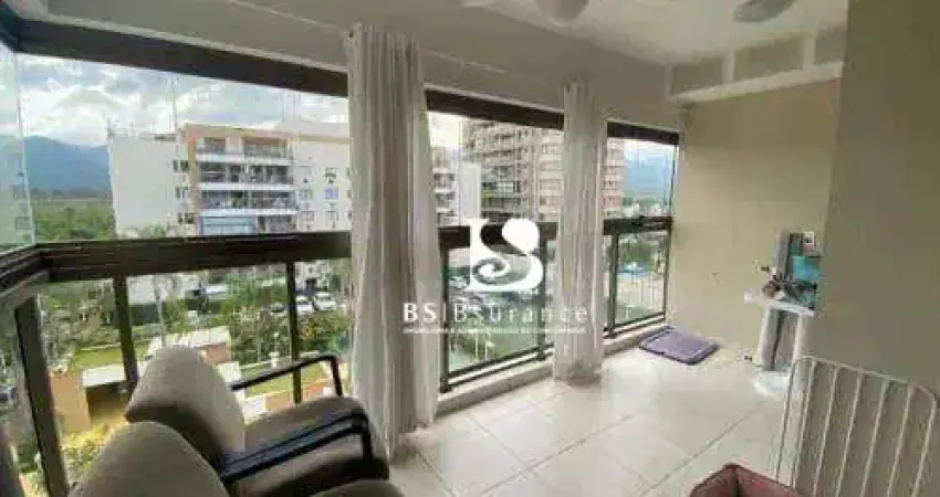Recreio dos bandeirantes - 85m², 3 quartos (1 suíte), varanda com cortina de vidro