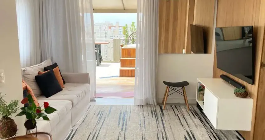 Cobertura para venda com 2 quartos, sendo 2 suítes, 117.22m²