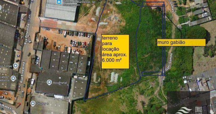 Terreno para alugar, 6000 m² por R$ 7.000,00/mês - Jardim Rosana - Ferraz de Vasconcelos/SP